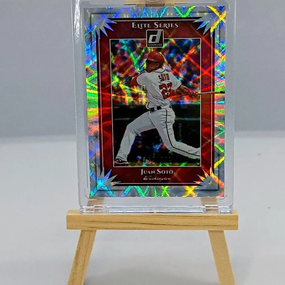 Juan Soto #ES5 2019 Panini Donruss Prizm Vector Refractor SP 759/999 - Picture 4 of 11